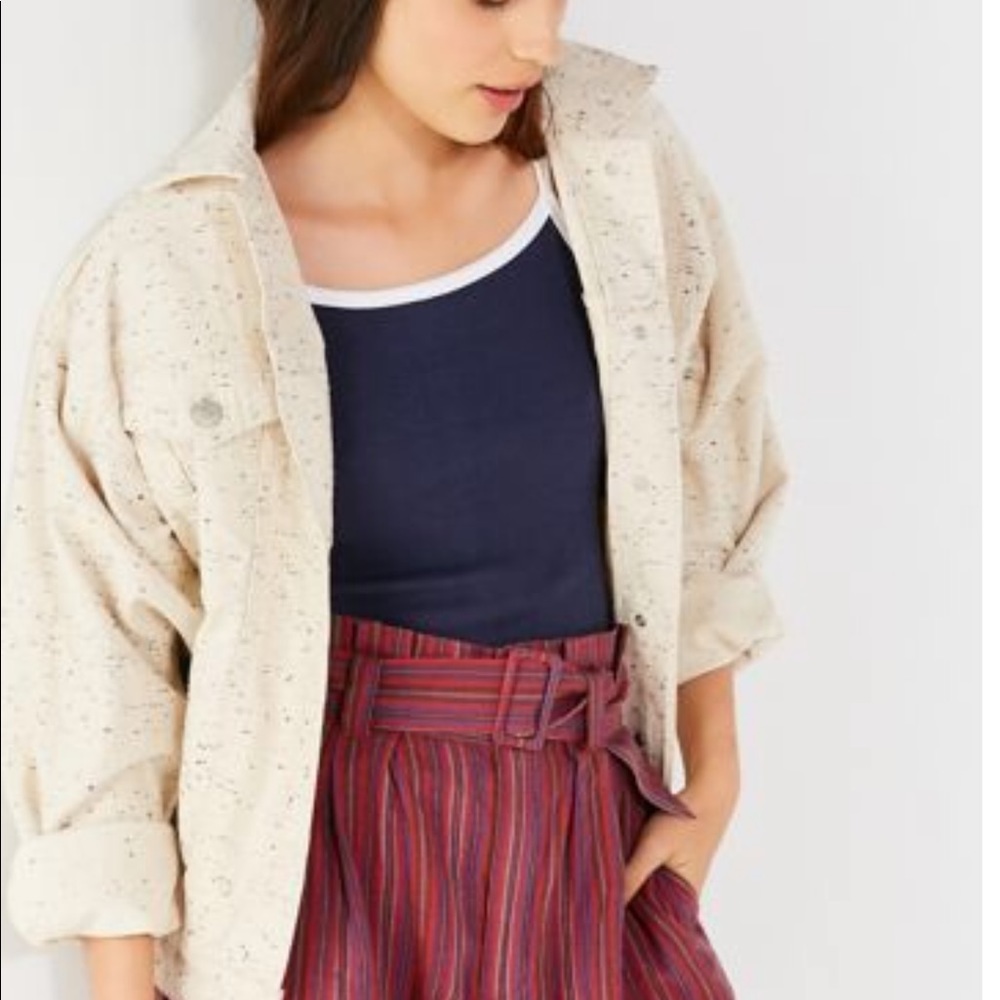 Urban outfitters paperbag waist shorts with belt